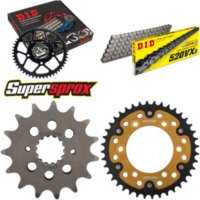 Kettensatz Stealth gold für: DUCATI 900 SS Supersport i.e 15-40-102 DID520VX3 Endlos