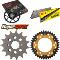 Kettensatz Stealth gold für: DUCATI Sport Touring ST4s /A 15-38-102 DID525VX3 Niet