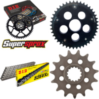 Kettensatz Stealth Edge schwarz für: DUCATI Monster S4RS 15-43-104 DID525VX3 Endlos