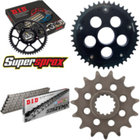 Kettensatz Stealth Edge schwarz für: DUCATI 1198 09-11/11 15-38-098 DID525ZVM-X Niet