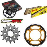 Kettensatz Stealth gold für: YAMAHA YZ85 /LW 19``/16`` 14-52-132 DID428VX(G&B) Clip