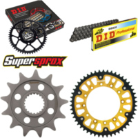 Kettensatz Stealth gold für: YAMAHA WR250 F 01-04/WR250 F 13-50-114 DID520 Clip