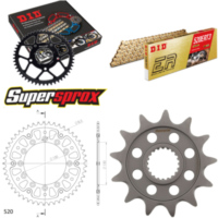 Kettensatz Stealth gold für: YAMAHA YZ250 F 05-09 13-49-114 DID520ERT2(G&G) Clip