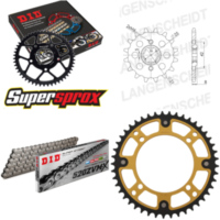 Kettensatz Stealth gold für: YAMAHA XV250 S Virago 95-00/ 16-45-114 DID520ZVM-X Endlos