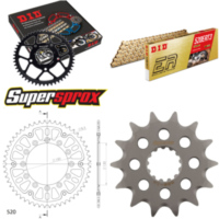 Kettensatz Stealth gold für: YAMAHA WR450 F 03-06 14-51-116 DID520ERT2(G&G) Clip