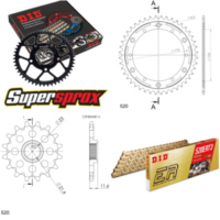 Kettensatz Stealth rot für: YAMAHA TT250 R 93-99 14-44-106 DID520ERT2(G&G) Clip