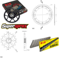 Kettensatz Stealth rot für: YAMAHA TT250 R 93-99 14-44-106 DID520VX3 Endlos