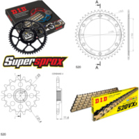 Kettensatz Stealth rot für: YAMAHA TT250 R 93-99 14-44-106 DID520VX3(G&B) Niet