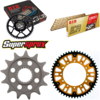 Kettensatz Stealth gold für: YAMAHA WR250 F 05-06 13-52-116 DID520ERT2(G&G) Clip