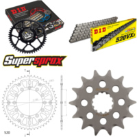 Kettensatz Stealth gold für: YAMAHA YZ450 F 05-05 14-51-114 DID520VX3 Niet