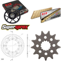 Kettensatz Stealth gold für: YAMAHA YZ250 08-08/YZ400 F 9 13-49-114 DID520ZVM-X(G&G) Endlos