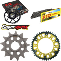 Kettensatz Stealth gold für: YAMAHA YZ125 09-15/YZ250 F 0 13-48-114 DID520 Clip