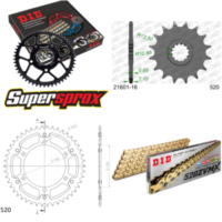 Kettensatz Stealth gold für: YAMAHA XTZ Super Tenere 89-98 16-46-112 DID520ZVM-X(G&G) Endlos