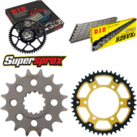 Kettensatz Stealth gold für: YAMAHA MT-09 /ABS 13-15/MT-0 16-45-110 DID525VX3 Niet