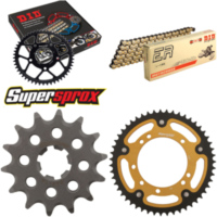 Kettensatz Stealth gold für: KAWASAKI KX80 17``/14`` 97 14-51-124 DID420NZ3(G&B) Clip