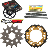 Kettensatz Stealth gold für: KAWASAKI KX250 90-91 14-48-114 DID520NZ Clip