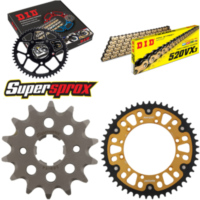 Kettensatz Stealth gold für: KAWASAKI KX250 94-96 14-49-112 DID520VX3(G&B) Endlos