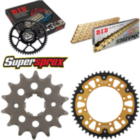 Kettensatz Stealth gold für: KAWASAKI KX250 94-96 14-49-112 DID520ZVM-X(G&G) Niet
