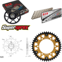 Kettensatz Stealth gold für: KAWASAKI EL250 88-96 14-44-114 DID520ZVM-X(S&S) Niet