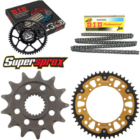 Kettensatz Stealth gold für: KAWASAKI KX250 F 06-10 13-48-112 DID520NZ Clip