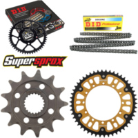 Kettensatz Stealth gold für: KAWASAKI KX250 F 11-15 13-50-114 DID520NZ Clip