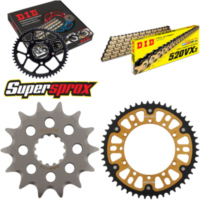 Kettensatz Stealth gold für: KAWASAKI KLX300 R 03-03 14-50-110 DID520VX3(G&B) Endlos