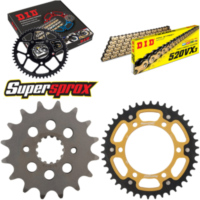 Kettensatz Stealth gold für: KAWASAKI GPZ500 S 87-93 16-42-104 DID520VX3(G&B) Endlos