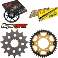 Kettensatz Stealth gold für: KAWASAKI ZX-6R 600 98-02 15-40-108 DID525VX3(G&B) Endlos