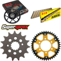 Kettensatz Stealth gold für: KAWASAKI ZX-6R /RR 636 05-06 15-43-110 DID520VX3(G&B) Niet