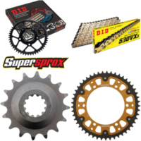 Kettensatz Stealth gold für: KAWASAKI GPZ750R 85-90 16-49-112 DID530VX3(G&B) Niet