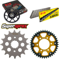 Kettensatz Stealth gold für: KAWASAKI ZXR750 R 93-95 16-41-108 DID530VX3 Endlos