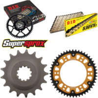 Kettensatz Stealth gold für: KAWASAKI GPZ900 R 90-96 17-48-112 DID530VX3(G&B) Niet