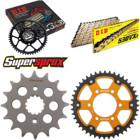Kettensatz Stealth gold für: KAWASAKI ZX-9R 900 94-97 16-44-112 DID530VX3(G&B) Niet
