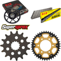 Kettensatz Stealth gold für: KAWASAKI Z1000 /ABS 07-09 15-40-110 DID525VX3 Endlos