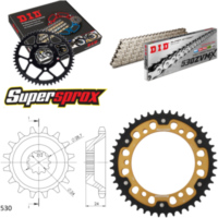 Kettensatz Stealth gold für: KAWASAKI ZZR1100 90-92 17-45-110 DID530ZVM-X(S&S) Endlos