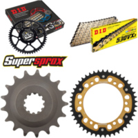 Kettensatz Stealth gold für: KAWASAKI ZZR1100 93-94 17-45-110 DID530VX3(G&B) Endlos