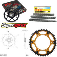 Kettensatz Stealth gold für: HUSQVARNA CR125 98-08/WR125 13-50-114 DID520NZ Clip