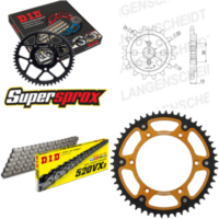 Kettensatz Stealth gold für: HUSQVARNA WRE125 95-98 13-50-114 DID520VX3 Niet