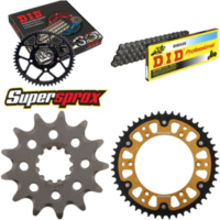 Kettensatz Stealth gold für: HUSQVARNA CR250 00-05/WR250 13-48-114 DID520 Clip