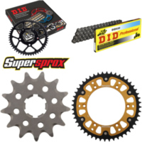 Kettensatz Stealth gold für: HUSQVARNA CR250 95-98 13-48-114 DID520 Clip