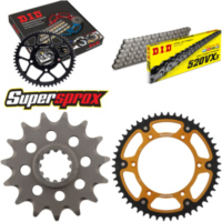 Kettensatz Stealth gold für: HUSQVARNA TE350 90-91/TE450 15-50-116 DID520VX3 Niet