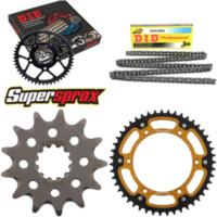 Kettensatz Stealth gold für: HUSQVARNA TE450 08-13 13-47-116 DID520NZ Clip