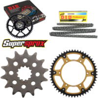 Kettensatz Stealth gold für: HUSQVARNA TC610 99-00 14-52-120 DID520NZ Clip