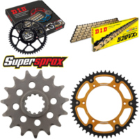 Kettensatz Stealth gold für: HUSQVARNA CR250 99-99 15-50-114 DID520VX3(G&B) Clip