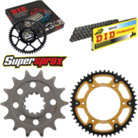 Kettensatz Stealth gold für: HUSABERG FE400 /S /E 00-03/F 14-48-120 DID520 Clip