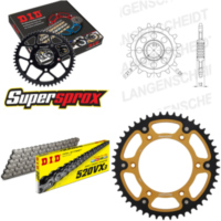 Kettensatz Stealth gold für: HUSABERG FE450 E 04-08/FE550 15-48-116 DID520VX3 Clip