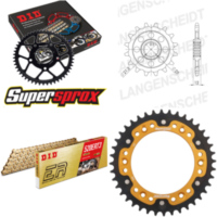 Kettensatz Stealth gold für: HUSABERG FS650 C /E 01-08 15-40-110 DID520ERT2(G&G) Clip