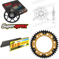 Kettensatz Stealth gold für: HUSABERG FS450 E /C 04-08/FC 15-42-118 DID520 Clip