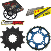 Kettensatz Stealth blau TM Cross 125 03-12 13-51-114 DID520VX3 Endlos