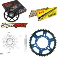 Kettensatz Stealth blau TM Cross 250 /F 05-13/Cross 13-51-116 DID520VX3(G&B) Endlos